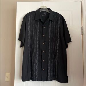 Tommy Bahama Black Men's Shirt Large